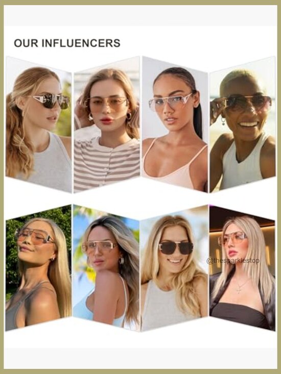 Metal Frame Aviator Sunglasses UV400 Protection Retro Style main image 6